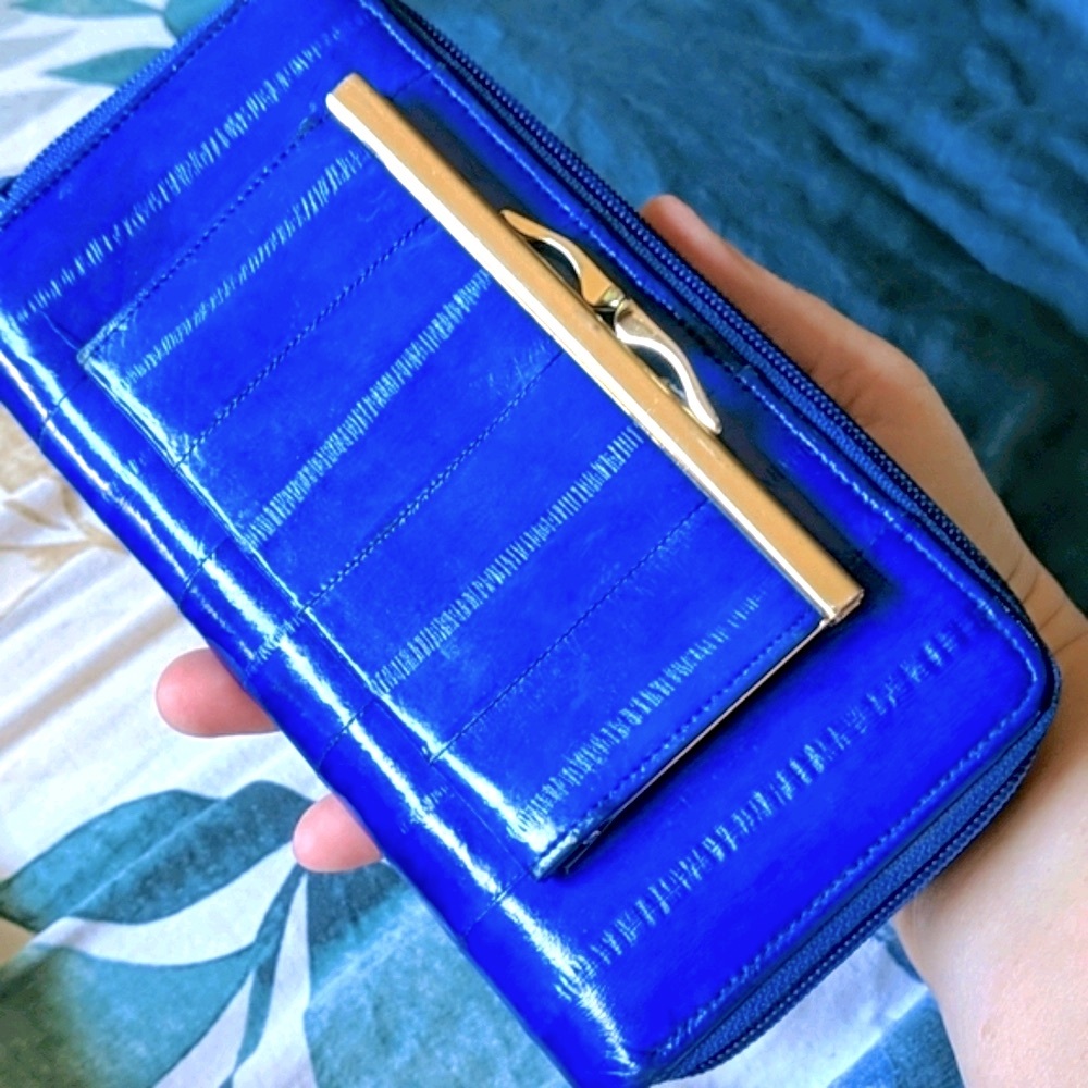 Authentic Eelskin clutch - Picture 2 of 8